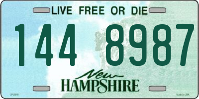 NH license plate 1448987