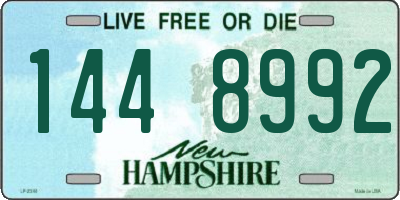 NH license plate 1448992