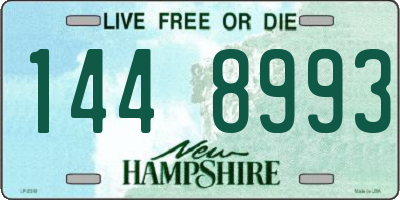 NH license plate 1448993