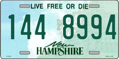NH license plate 1448994