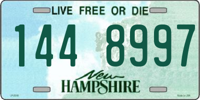 NH license plate 1448997