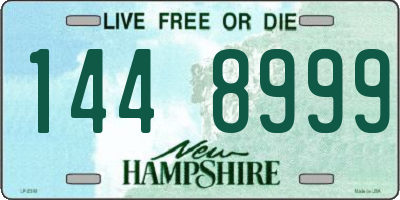 NH license plate 1448999