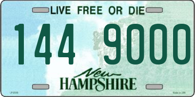 NH license plate 1449000