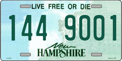 NH license plate 1449001
