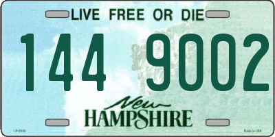 NH license plate 1449002