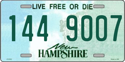 NH license plate 1449007