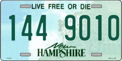 NH license plate 1449010