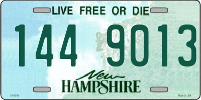 NH license plate 1449013