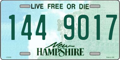 NH license plate 1449017