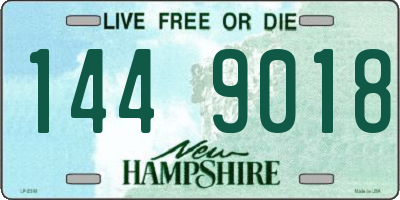 NH license plate 1449018
