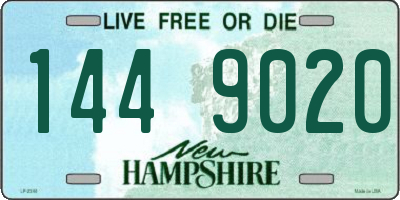 NH license plate 1449020