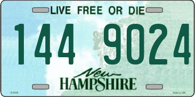 NH license plate 1449024