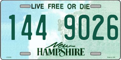NH license plate 1449026