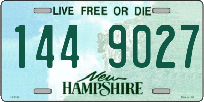 NH license plate 1449027