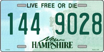 NH license plate 1449028