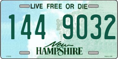 NH license plate 1449032