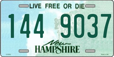 NH license plate 1449037