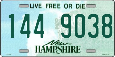 NH license plate 1449038
