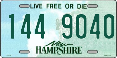 NH license plate 1449040