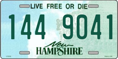 NH license plate 1449041