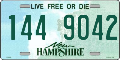 NH license plate 1449042