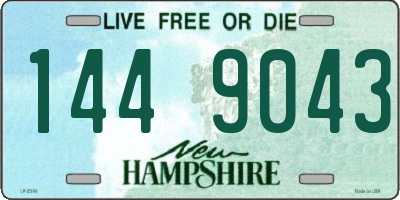 NH license plate 1449043