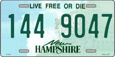 NH license plate 1449047