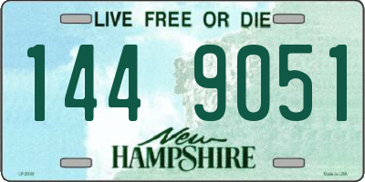 NH license plate 1449051