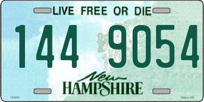 NH license plate 1449054