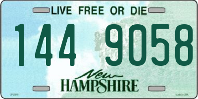 NH license plate 1449058