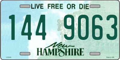 NH license plate 1449063