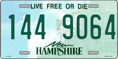 NH license plate 1449064
