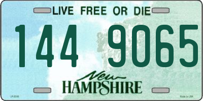 NH license plate 1449065