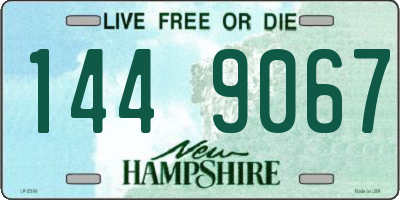 NH license plate 1449067