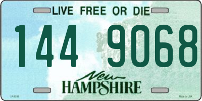 NH license plate 1449068
