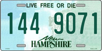 NH license plate 1449071