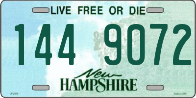 NH license plate 1449072