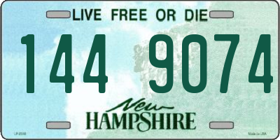 NH license plate 1449074