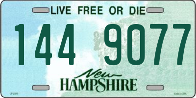 NH license plate 1449077