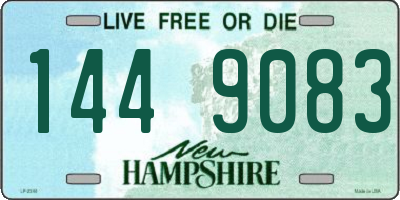 NH license plate 1449083