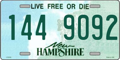 NH license plate 1449092
