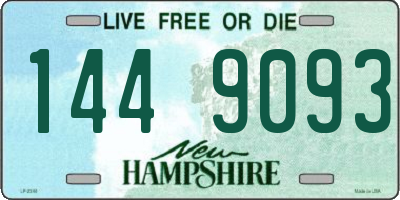 NH license plate 1449093