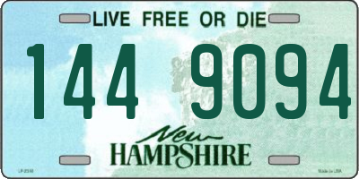 NH license plate 1449094