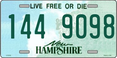 NH license plate 1449098