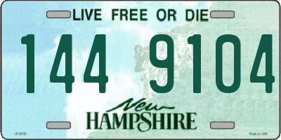 NH license plate 1449104