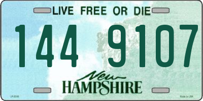 NH license plate 1449107
