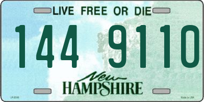 NH license plate 1449110