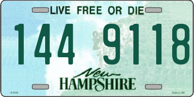 NH license plate 1449118