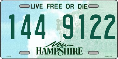 NH license plate 1449122