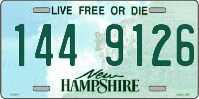 NH license plate 1449126